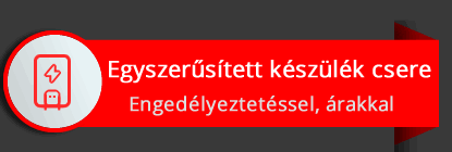 Egyszerűsített gázkészülék csere