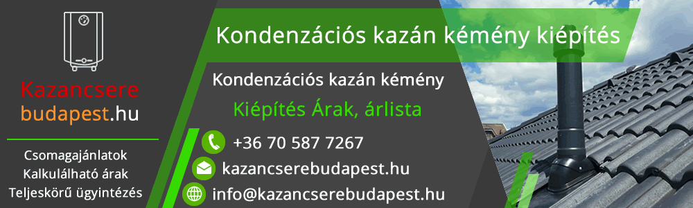 kazán kémény kiépítése 